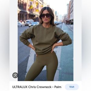 SKATIE x Rocky Barnes Chris Crewneck in Palm NWT
